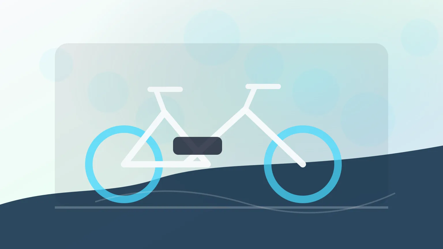 Bicicleta elétrica compacta junto a uma mochila de estudante
