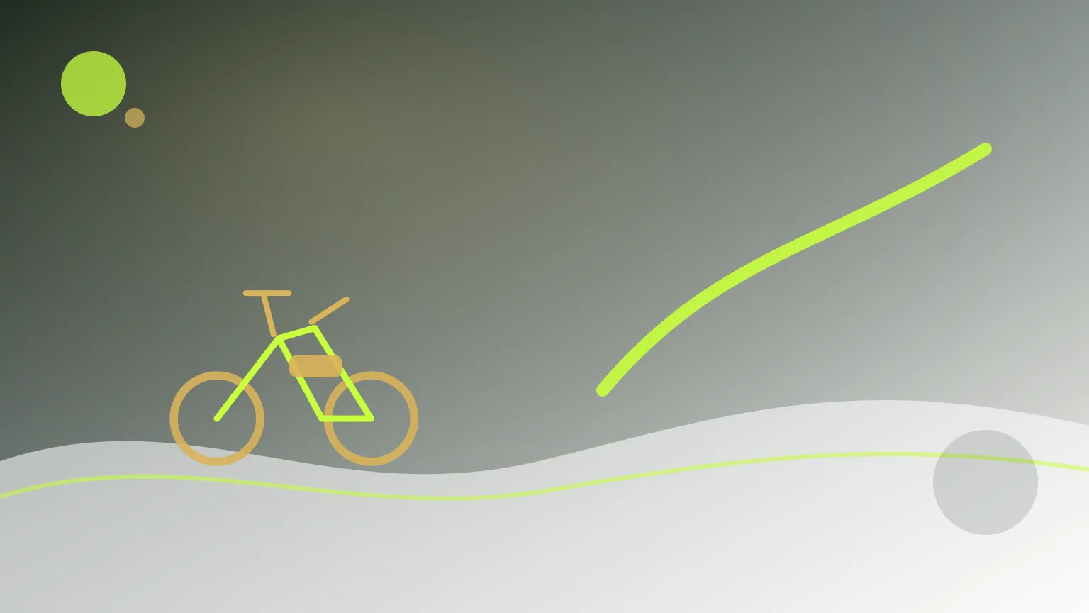 Bicicleta elétrica numa rua inclinada com ambiente urbano