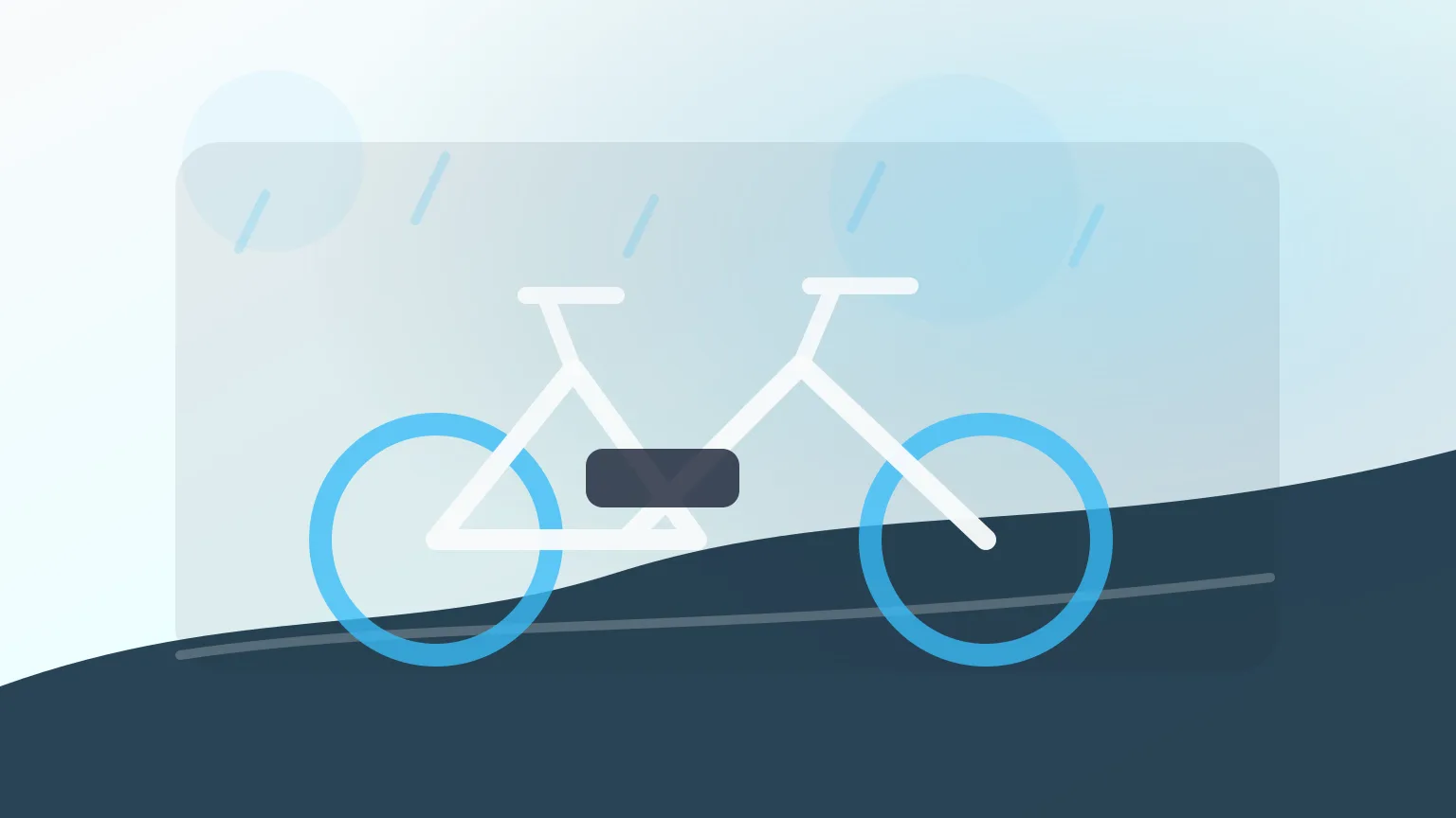 Bicicleta elétrica urbana em rua molhada inspirada no Porto