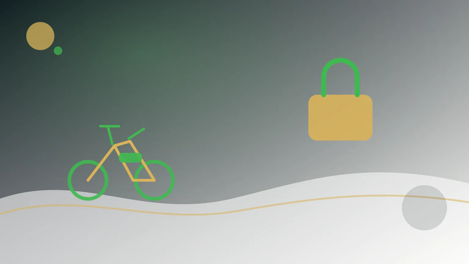 Bicicleta elétrica presa num suporte urbano com cadeado
