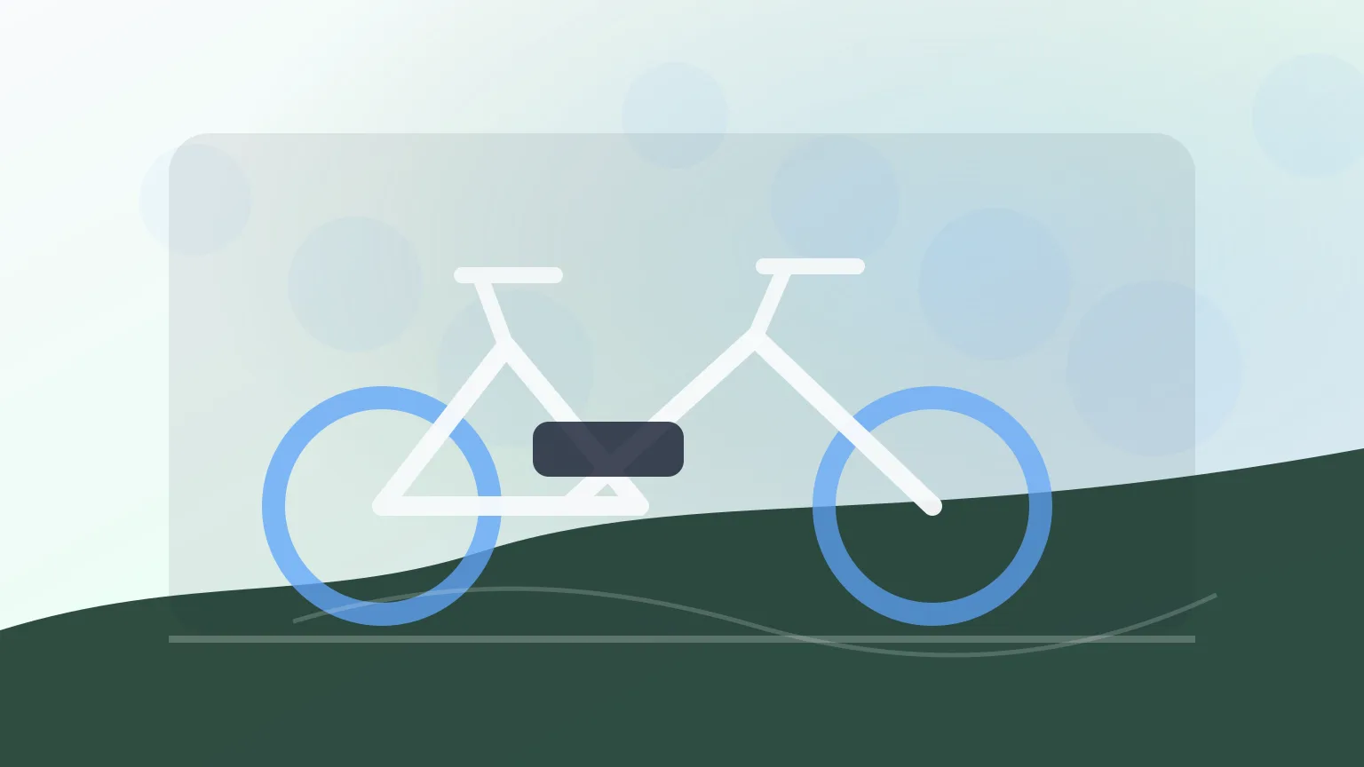 Suspensão dianteira de bicicleta elétrica em caminho misto