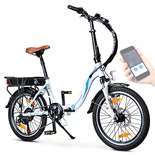 Bluewheel BXB55 bicicleta eletrica dobravel azul